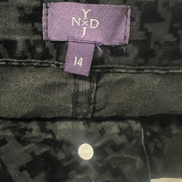 NYDJ Not Your Daughter Jean Sz 14 Super Skinny Lift Tuck Technology Houndstooth - Picture 5 of 9